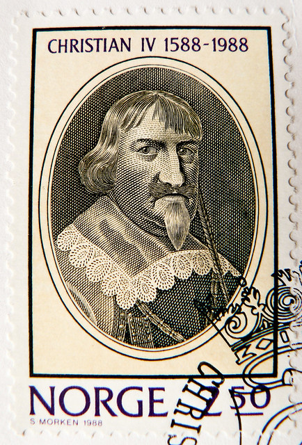 great stamp Norway Norge 2.50 Kr. (King Christian IV. 1577-1648 of Denmark-Norway; 400 anniversary Accession Day 1588; painting by A. Wuchters) Noreg francobolli bollo Norvegia sello Noruega selos Norway postage 2.50 postes timbre Norvège briefmarke Norge