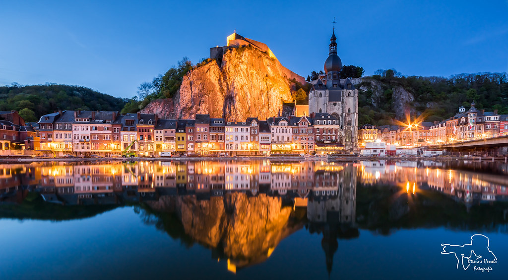 Dinant during the blue hour