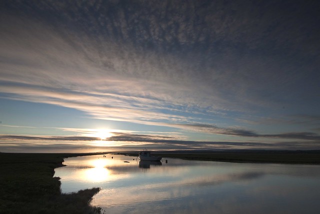 Sunset at Penclawdd