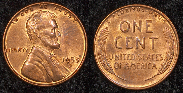 1953 D Lincoln Wheat Cent