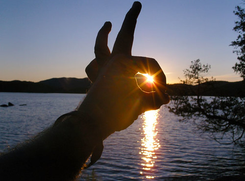 120711santononi by NCPR, An OK sunset at Camp Santanoni. Photo: George DeChant.adirondacks su12 ncprpotd