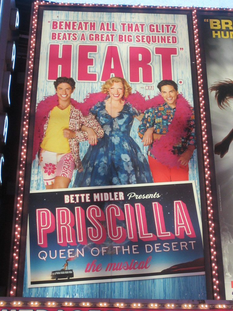 Priscilla, Queen of the Desert billboard for the musical on Broadway