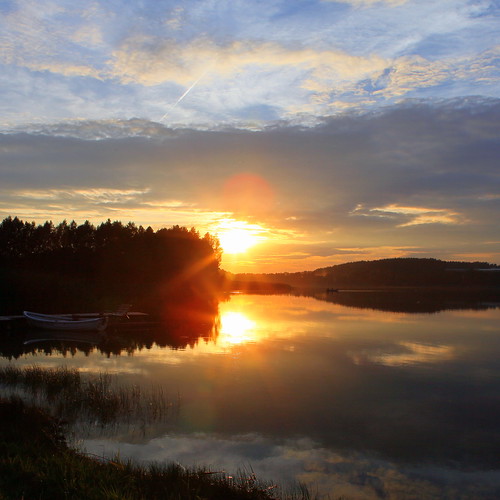 sunset lake mazury poland polska zachód słońca masuren jezioro zachódsłońca wielkie masuria leźno