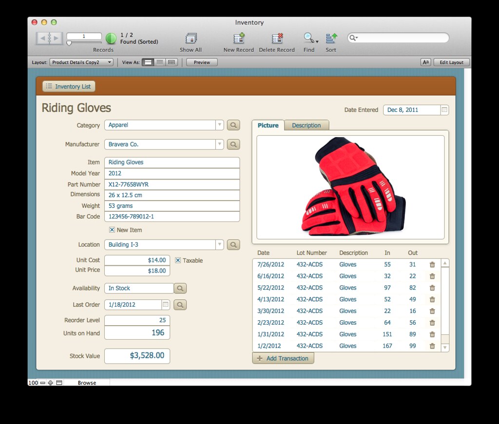 Inventory Management Using FileMaker Pro 12 for Mac | Flickr