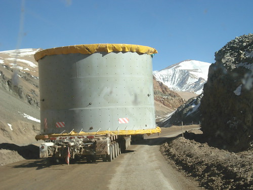 Mina Lama: transporte de componentes de planta industrial - Transporte | by Transportes Vernazza