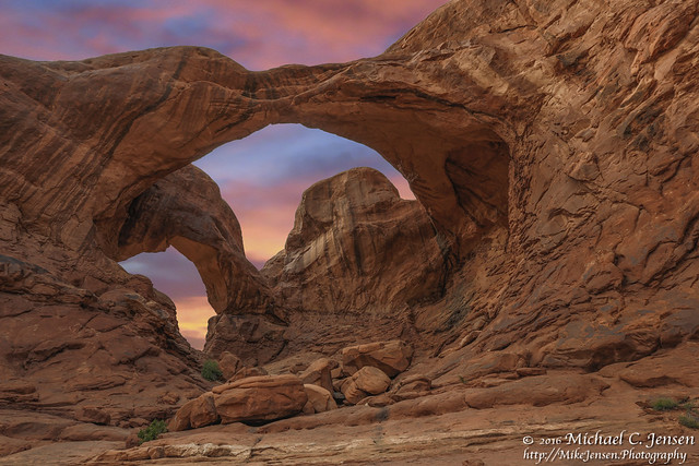 Double Arch Sunset