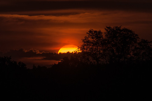Sunrise with a "mole" by RikyUnreal, sun venus transit sole transito venere