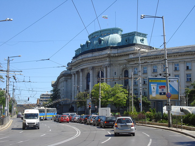 Busy Street from Sofia,Bulgaria