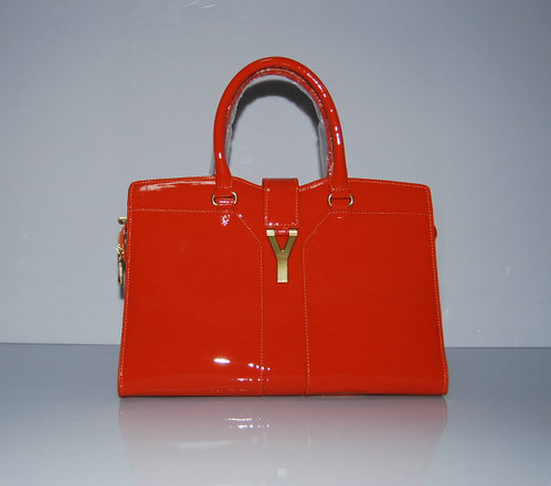 Yves_Saint_Laurent_Cabas_Chyc_In_Orange___Patent_Leather_W… | Flickr
