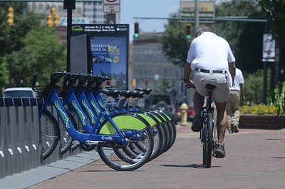 Bicycle sharing station, Chattanooga