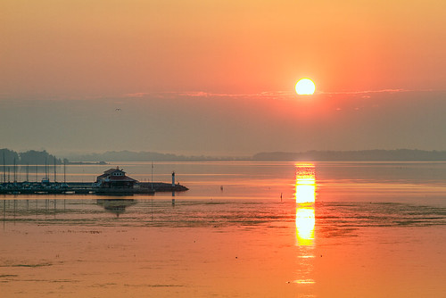 orange water marina sunrise landscape belleville hdr bayofquinte meyerspier