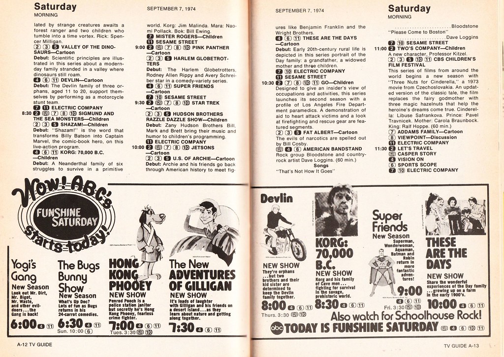 TV Guide Ad for ABC shows (1974) | From the 1974 TV Guide Fa… | Flickr