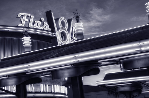 That Neon Glow by Natalie Bell, If you haven't experienced Carsland during their nightly neon lighting ceremony, I highly recommend 