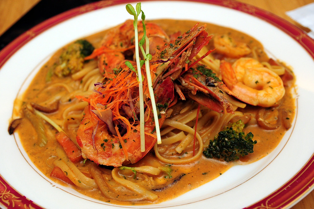 吉娜紐西蘭異想廚房 - 鮮蝦與鮮蝦醬義大利麵