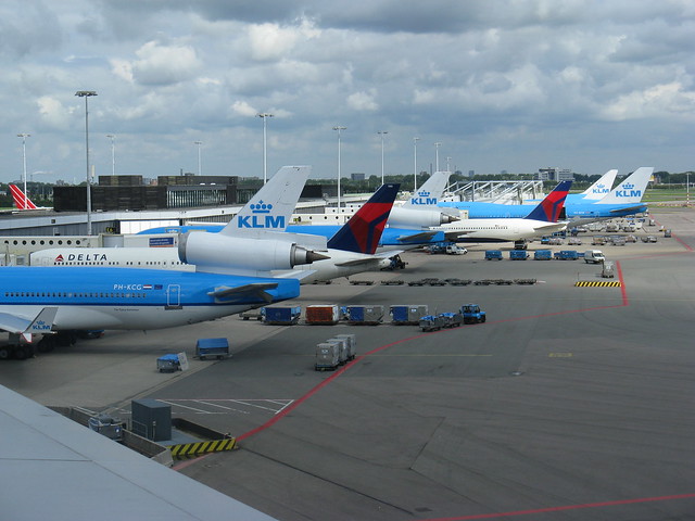 View from Spectator Terrace - Schiphol Airport