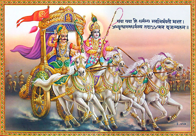 lord-krishna-and-arjuna-in-kurukshetra-war-BC78_l (2) | Flickr