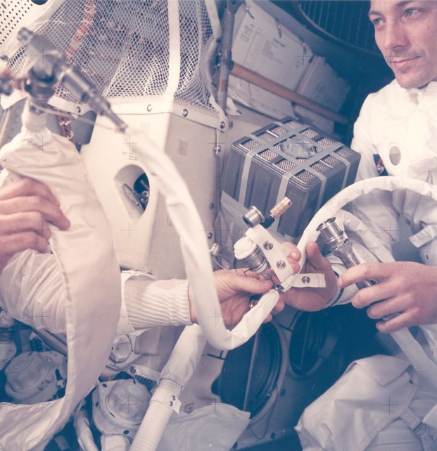Astronaut John Swigert with 