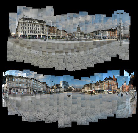 Nottingham's Old Market Square Photomontages