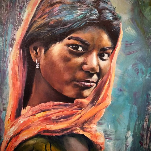 !!GOOD PAINTING!! By Jordi Alfonso @jordiaq #oilpainting #portrait #india #artwork #painting #retrato #pintura  @academiataure  www.academiataure.com