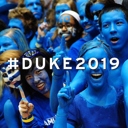 Congratulations to our newest Blue Devils! Welcome #Duke2019! digitalswag.duke.edu #PictureDuke #DukeStudents
