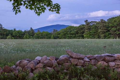 mountain landscape evening spring farm newengland newhampshire sutton