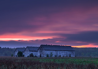Sunset at the barns - LE