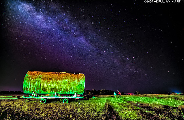 Milkyway with green moses..