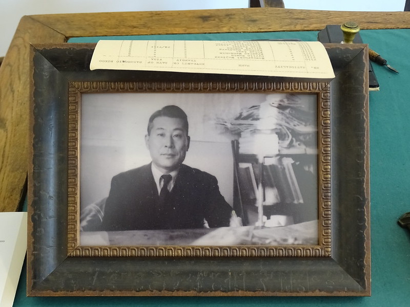 Portrait of Sugihara on Desk in Consular Office - Chiune Sugihara House - Kaunas - Lithuania