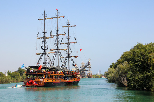 Tourist ship on the way to Manavgat 1