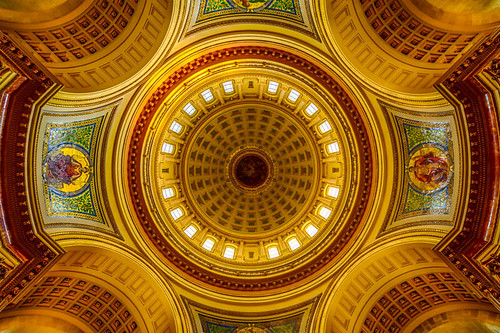 wisconsin architecture ceiling capitol madison dome rotunda