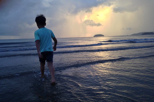 sunset beach mar playa malaysia kotakinabalu magichour tanjungaru iphone5