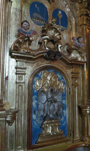 Retable baroque, cathédrale Sainte Marie la Royale, Pampelune, Navarre, Espagne.