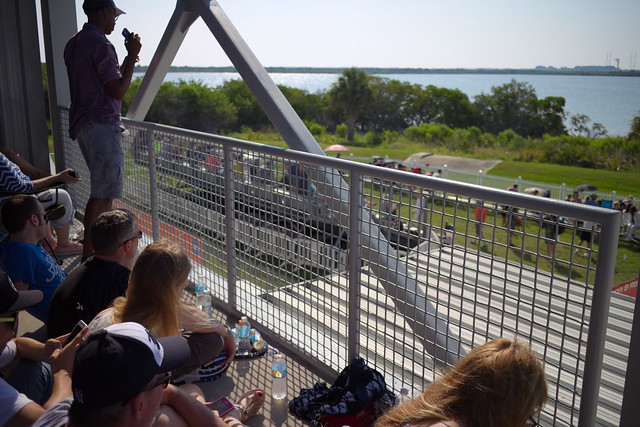 Spectators for a Falcon 9 launch