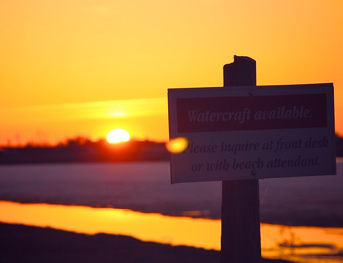 Watercraft available (some day) by minnepixel, Sunset on a half frozen Lake Bemidji on May 9th.light sunset sun snow ice nature canon outdoors spri