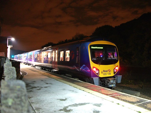 First Transpennine Class 185 185136 - Dore and Totley