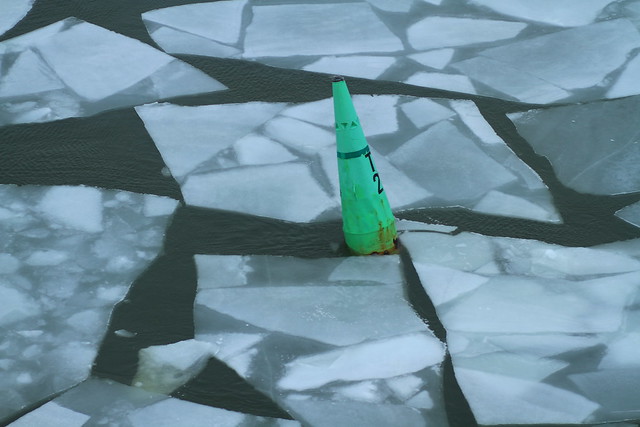 Sea ice breaking up