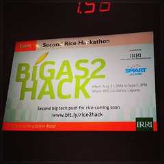 #Bigas2Hack are on all IRRI monitors! #SMARTDevNet #HereThereBeHackathons