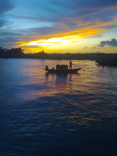September 3, 2011 - Lakshmipur, Bangladesh by RHachilles, ♥ Sunset at Meghna River