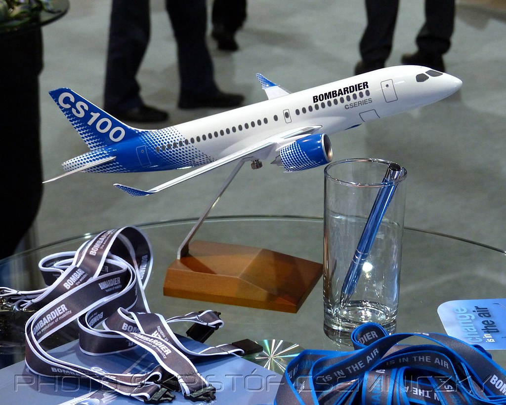 Bombardier CSeries 100 scale model (1:100) | Bombardier CSer… | Flickr