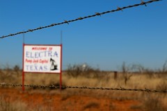 'Welcome to Electra, Pump Jack Capital of Texas'