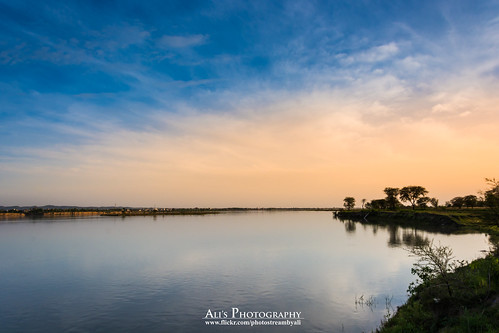blue pakistan sunset sky water river photography golden nikon dusk ali punjab jhelumriver riverjhelum jhelum d7100 aliasghar nogran alisphotography naugran nougran
