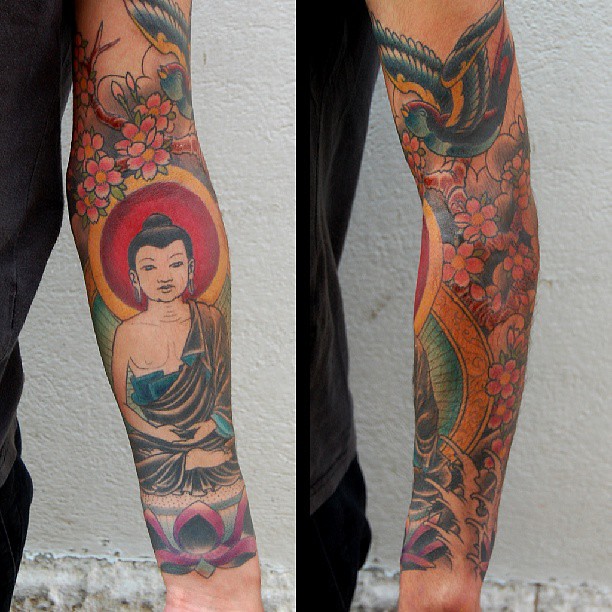 tattoo #tatouage #tattooed #ink #inked #arm #buddha #boud… | Flickr