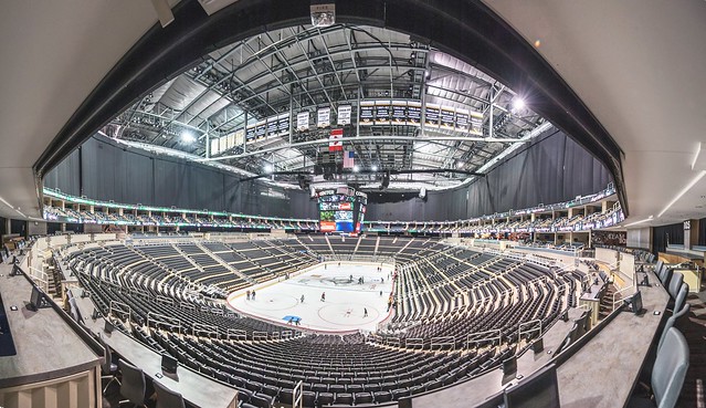 A panorama of the inside of CONSOL Energy Center, home of the Pittsburgh Penguins