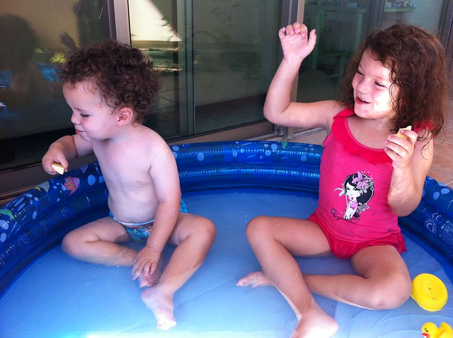 Kids in the pool