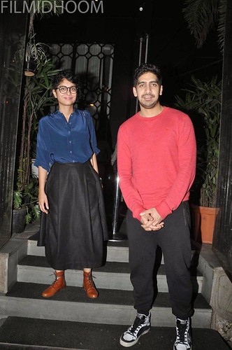 Ayan Mukherjee &amp; Kiran Rao snapped at Nido Cafe | by Newfilmstills.com
