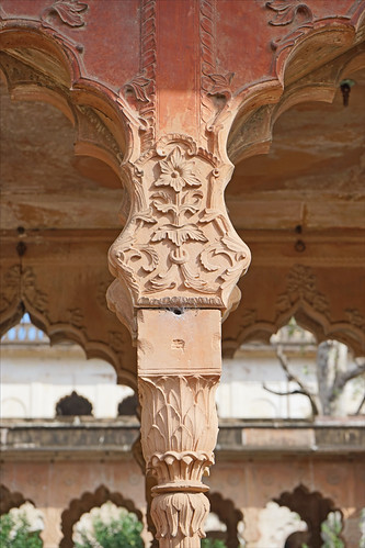 Décor du Taj Mahal de Bhopal (Inde) | Décor de la colonnade … | Flickr