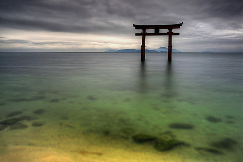 lake japan 日本 torii shiga biwako 琵琶湖 滋賀県