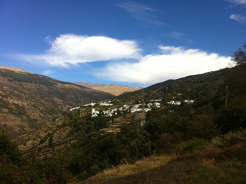 road white house spain village valley capileira pampaneira andulusia