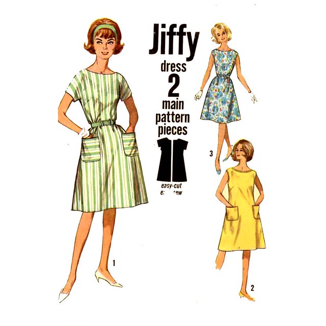 Simplicity 4977 jiffy dress 60s