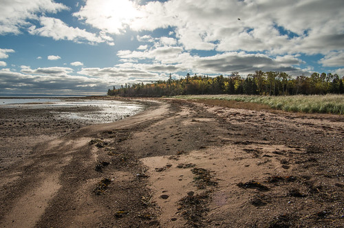 IMGP4975 by Brian Chaisson, beach sunrise novascotia cloudy trail caribou munroesisland